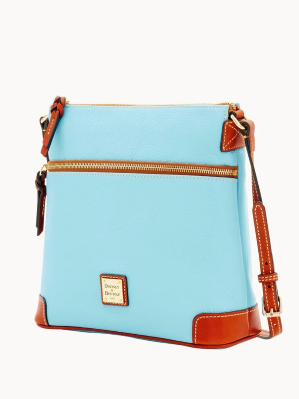 Dooney & Bourke Caribbean Blue Pebble Leather Crossbody